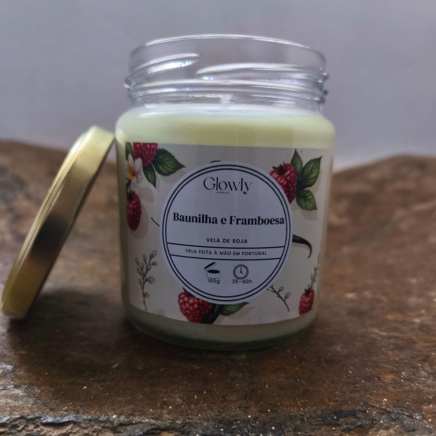 Vela Baunilha e Framboesa