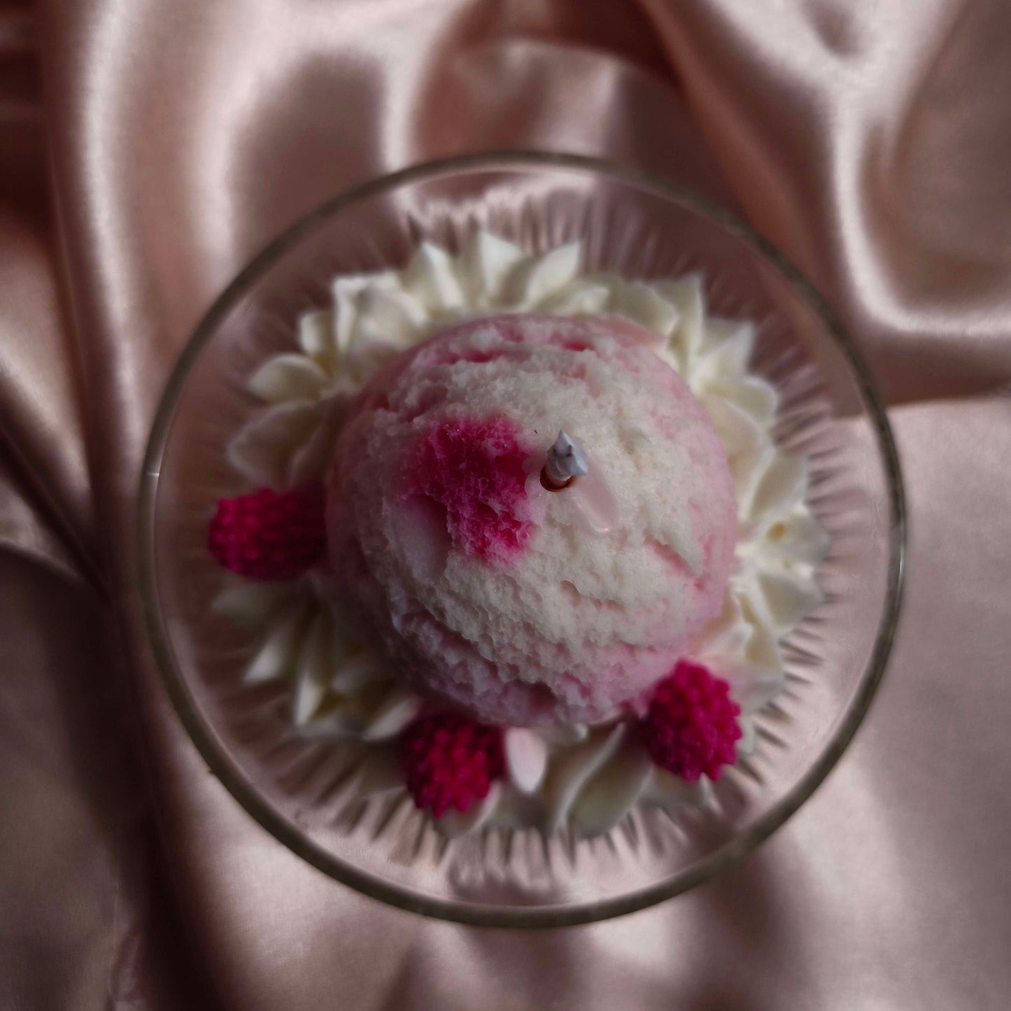 Vela Chantilly Limão e Framboesa