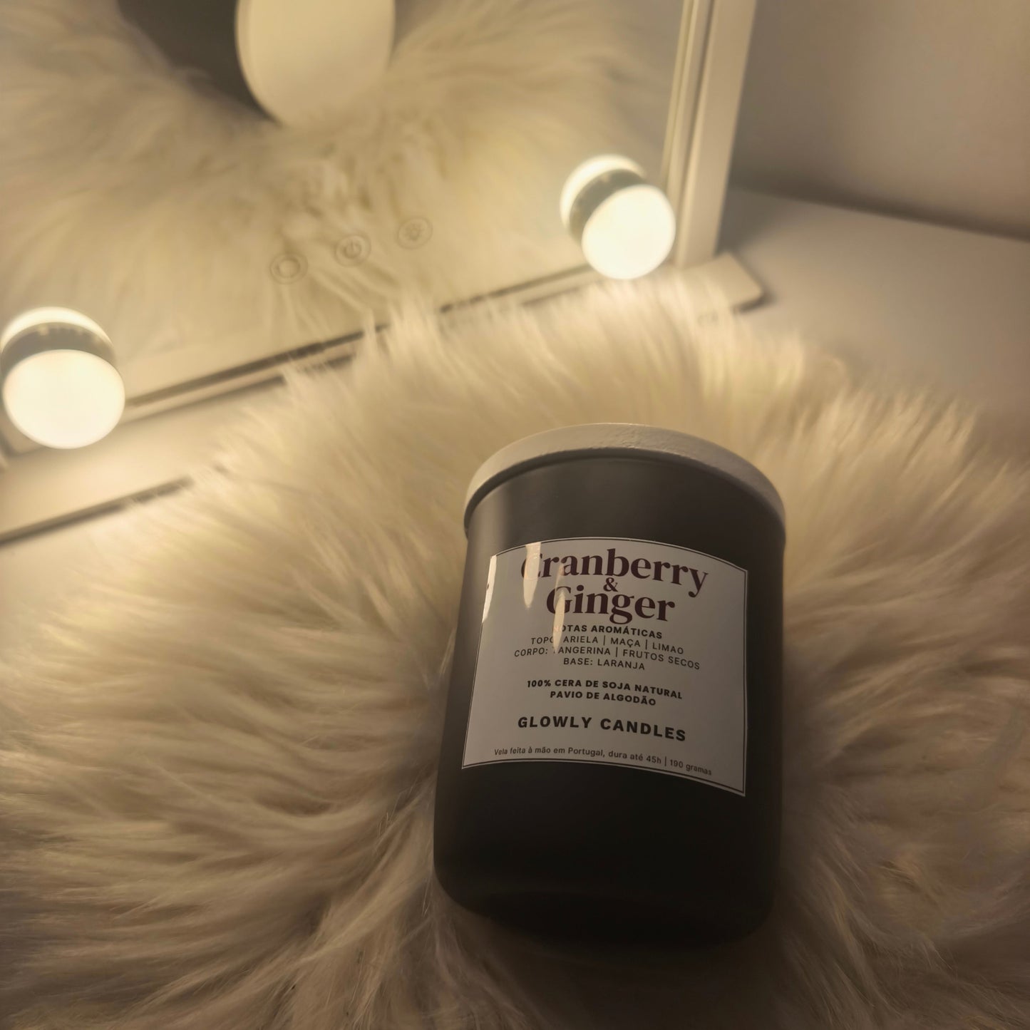 Vela Aromática Cranberry e Ginger