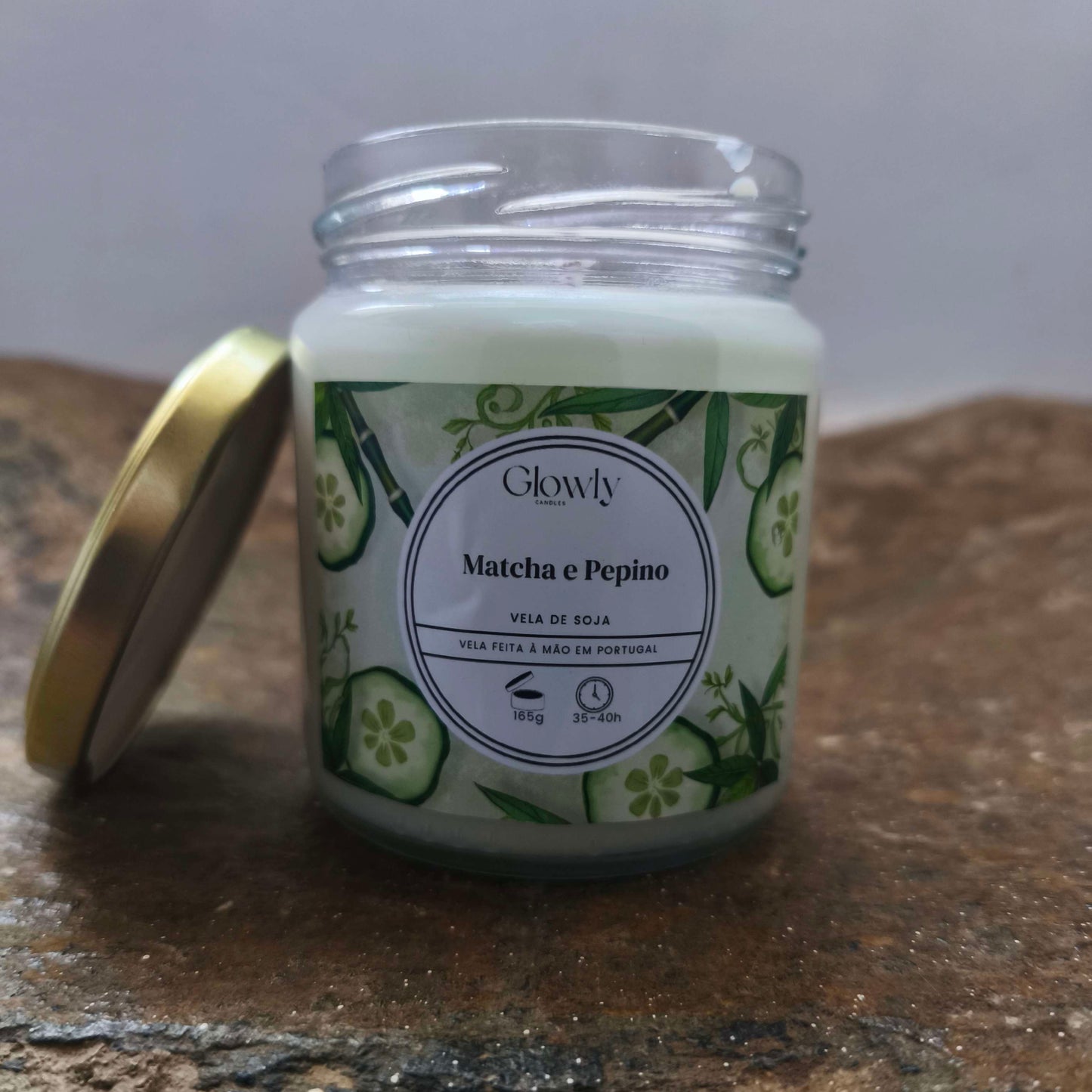 Vela Matcha e Pepino