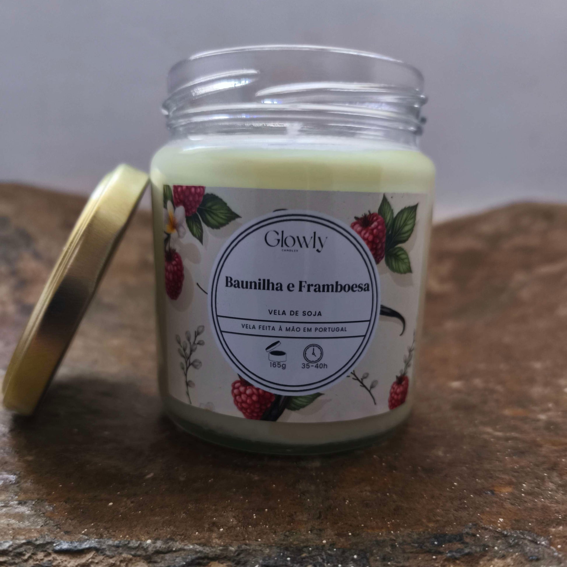 Vela Baunilha e Framboesa