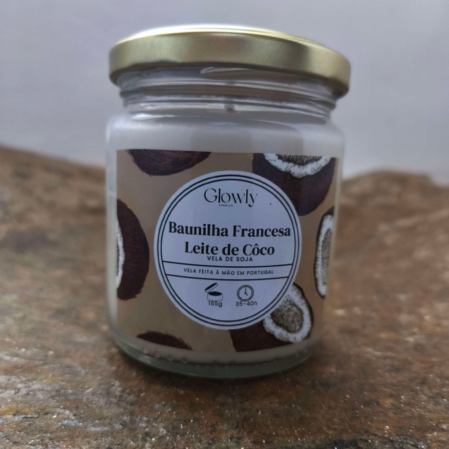 Vela Baunilha e Leite Coco