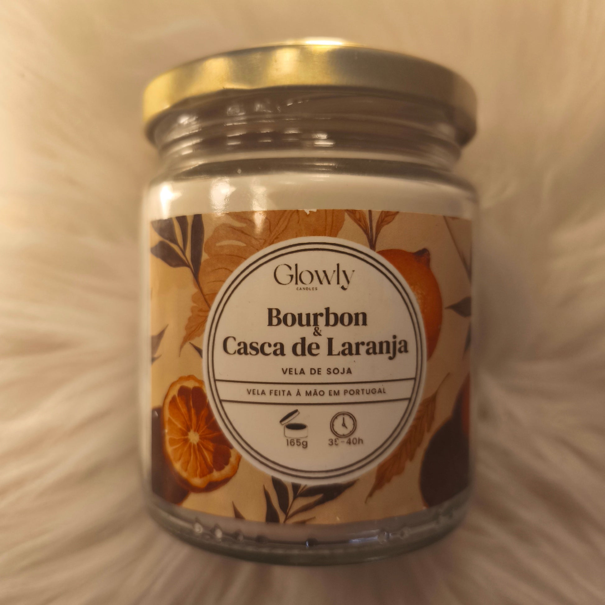 Vela Aromática Bourbon e Casca de Laranja
