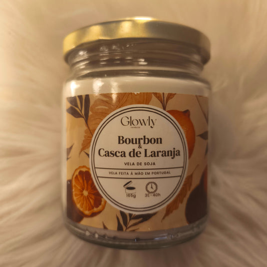 Vela Aromática Bourbon e Casca de Laranja