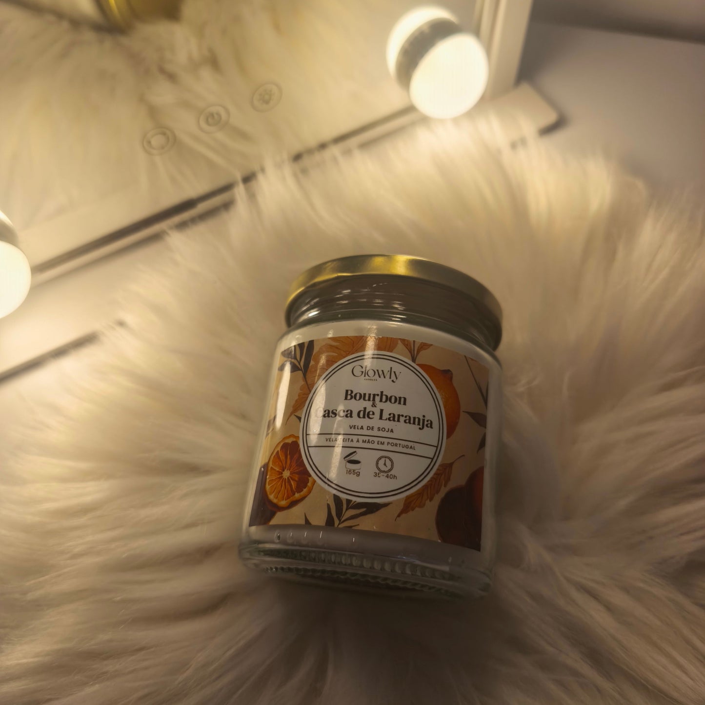 Vela Aromática Bourbon e Casca de Laranja