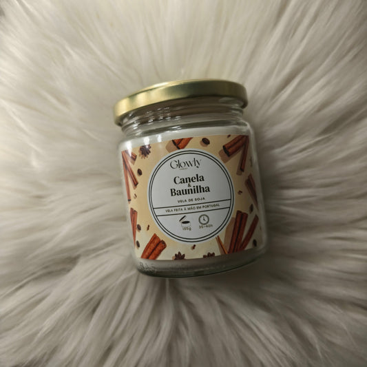 Vela Aromatica Canela e Baunilha