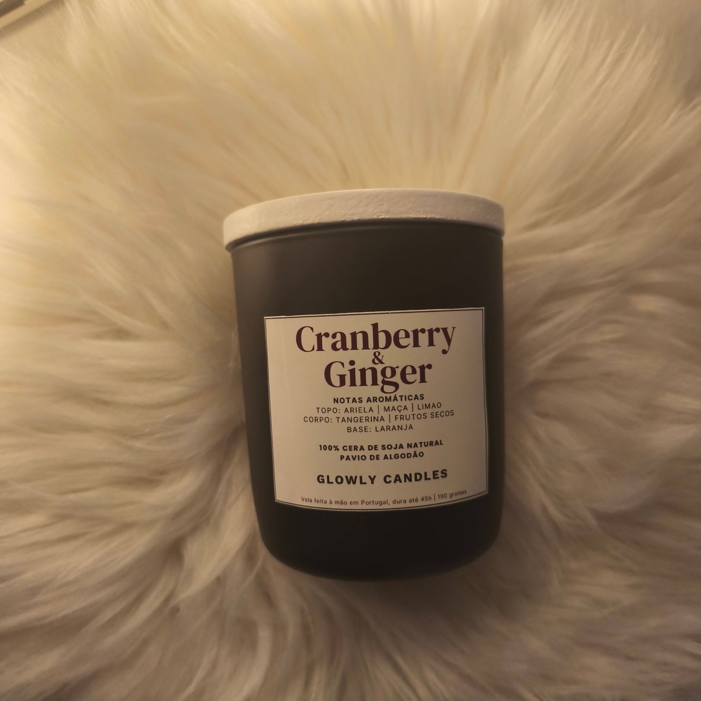 Vela Aromática Cranberry e Ginger