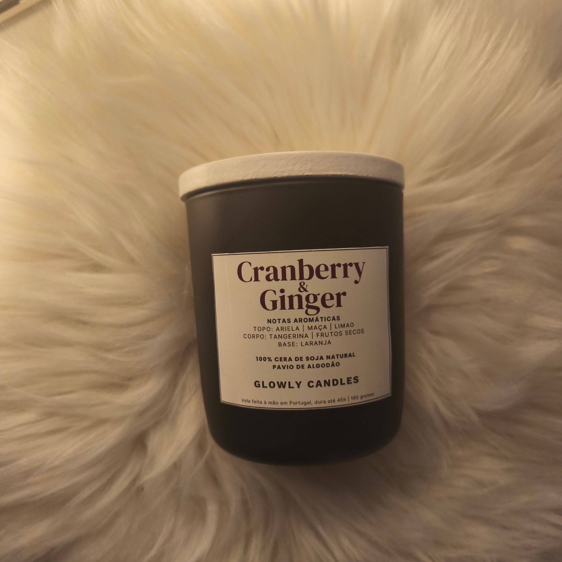 Vela Aromática Cranberry e Ginger