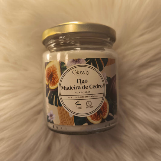 Vela Aromática Figo e Madeira de Cedro