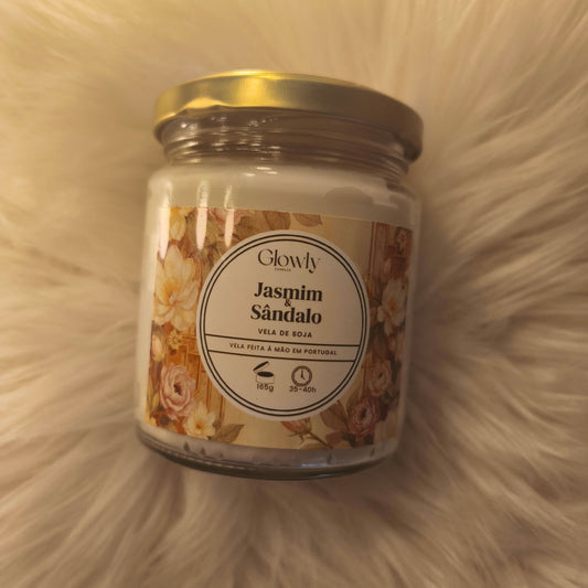 Vela Aromática Jasmim e Sândalo