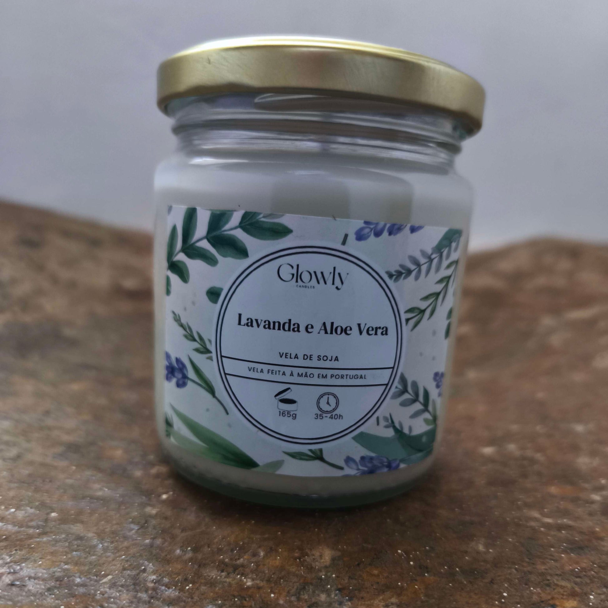 Vela Lavanda e Aloe Vera
