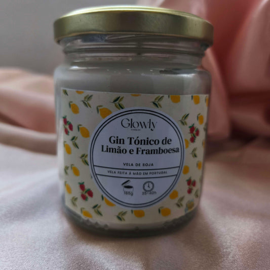 Vela de Gin Limao e Framboesa