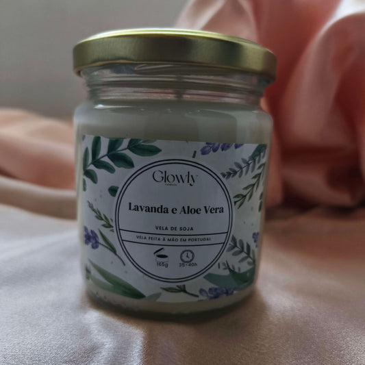 Vela de Lavanda Aloe Vera